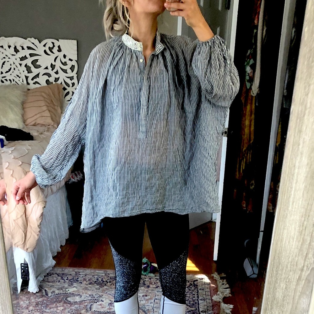 NICO. Nicholson & Nicholson Striped Blouse